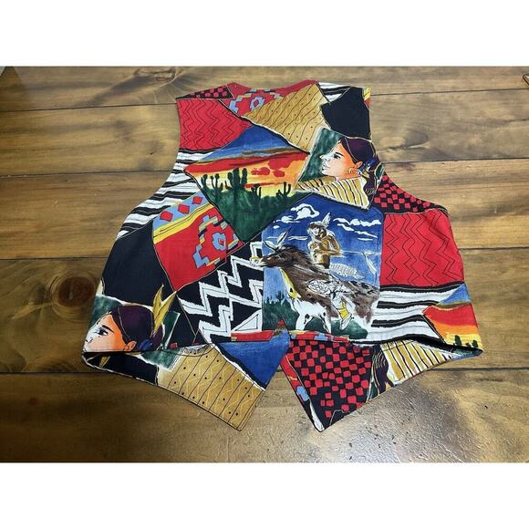 Vintage Circle T Cowboy Western Vest Size Large - Picture 10 of 13